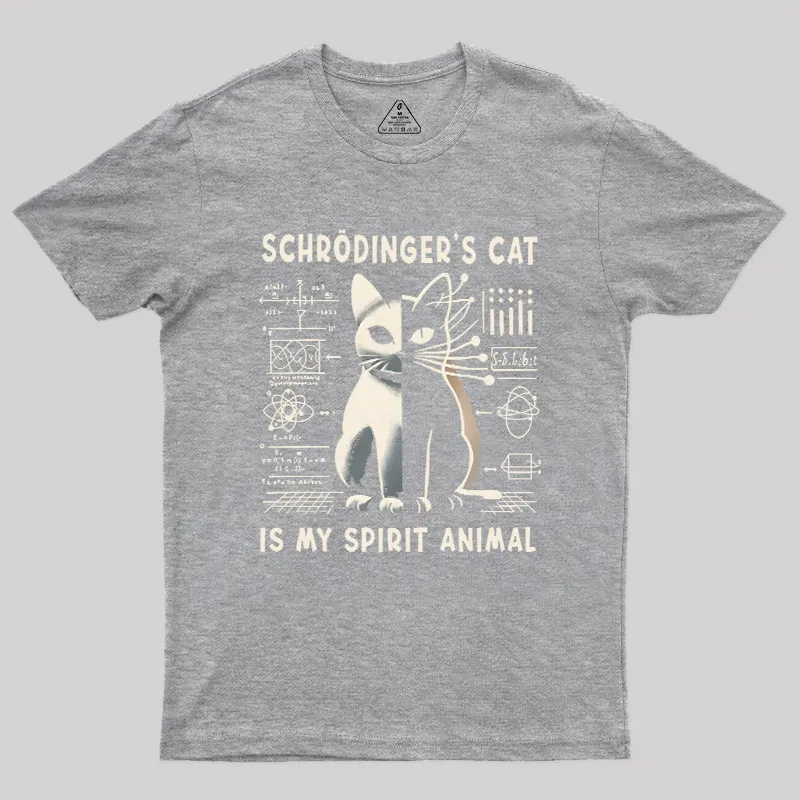 Schrodinger's Сat Science Nerd T-Shirt - Image 9