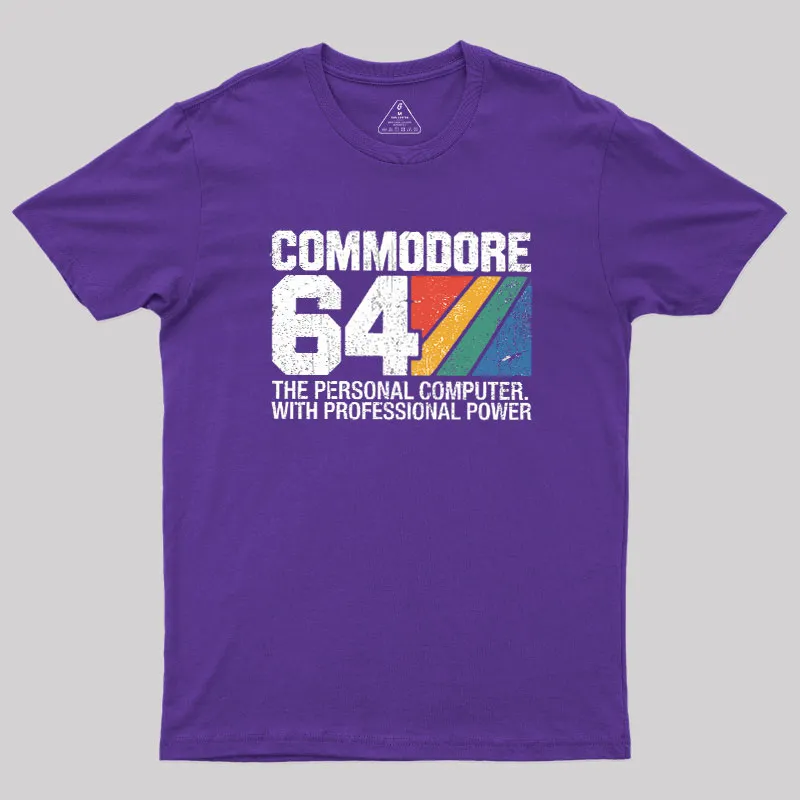 Commodore 64 retro Geek T-Shirt - Image 6