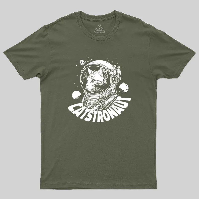 Catstronaut Geek T-Shirt - Image 3