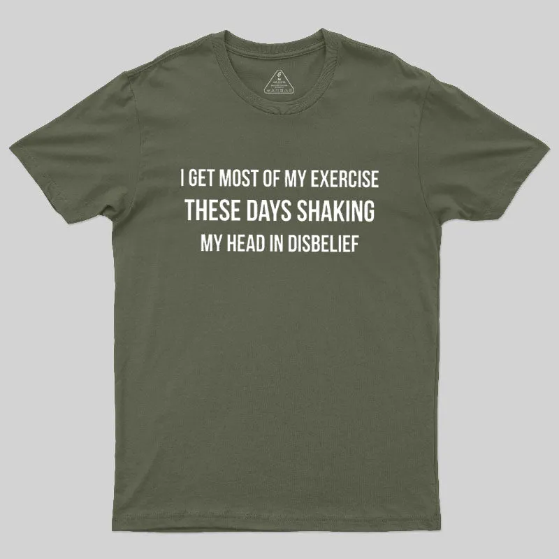 Shaking My Head Sarcastic Geek T-Shirt - Image 3