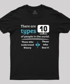 Alternative view of There are 10 types of people in the world Geek T-Shirt