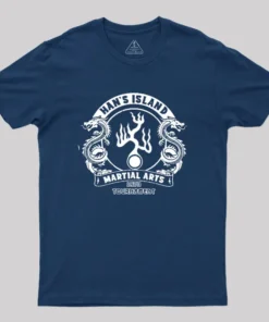 Alternative view of Han's Island Martial arts tournament Geek T-Shirt