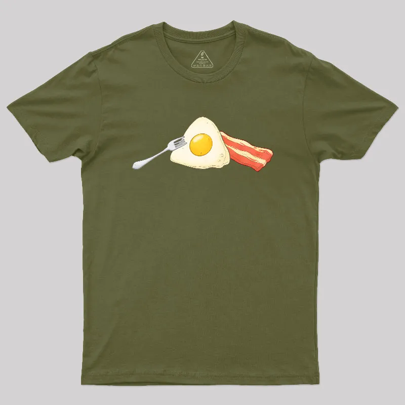 Dark Side of Breakfast Geek T-Shirt - Image 3