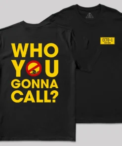 Alternative view of Who You Gonna Call Front and Back Printed  Geek T-Shirt