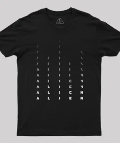 Alternative view of Alien Movie Title Sequence Geek T-Shirt