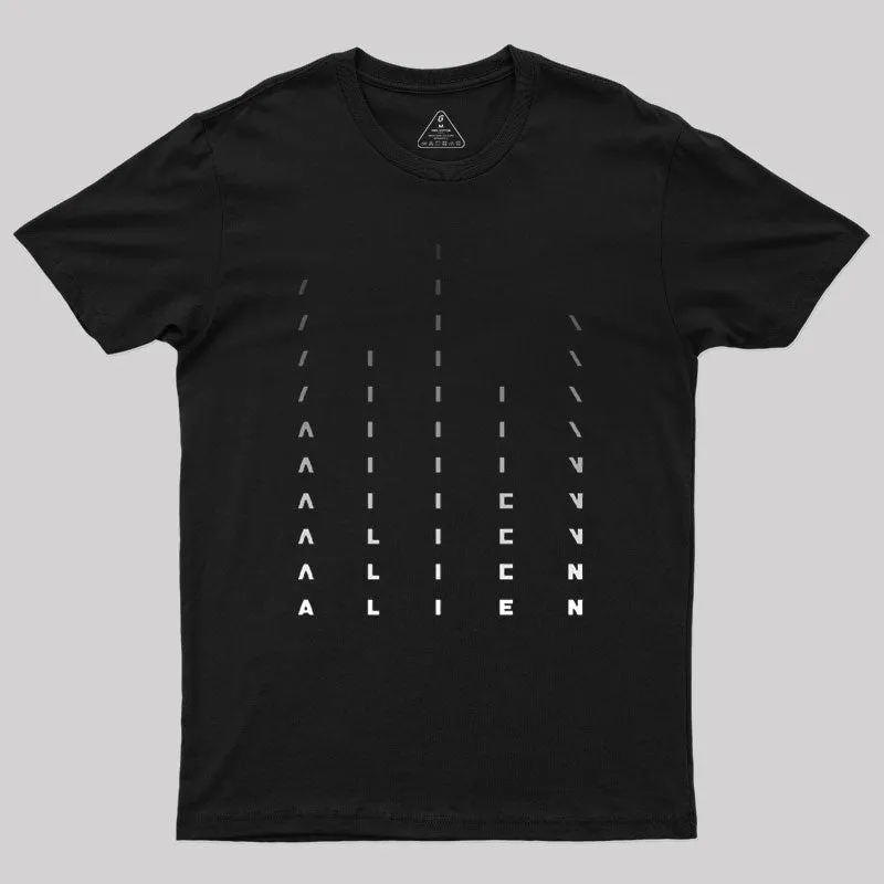 Alien Movie Title Sequence Geek T-Shirt - Image 2