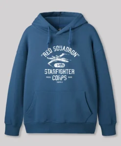 Alternative view of Scifi Wars Rebels Wing Starfighter Geek Hoodie