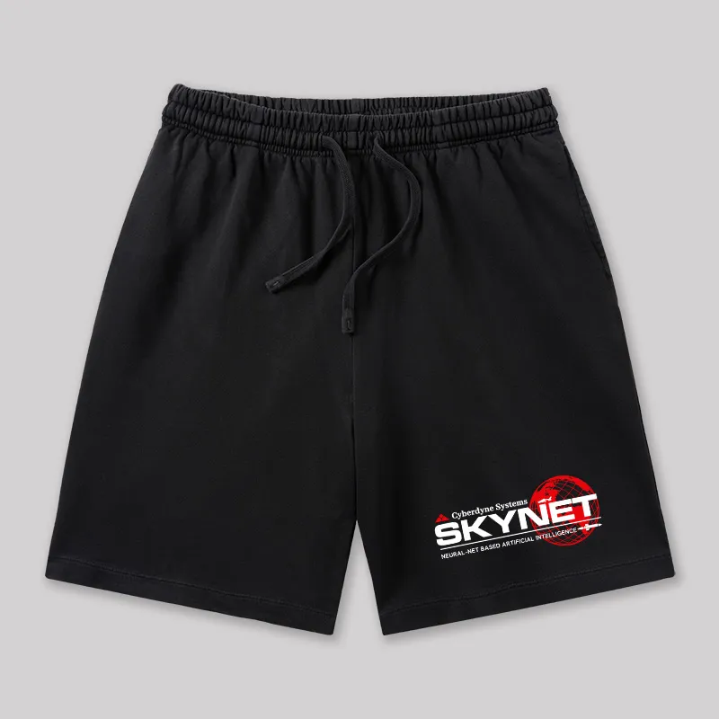 Cyberdyne Systems Skynet Geeky Washed Shorts