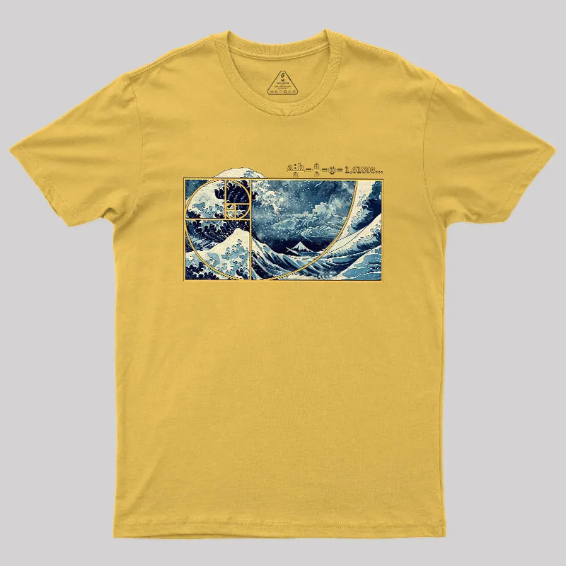 The Great Fibonacci Wave Science Geek T-Shirt - Image 8