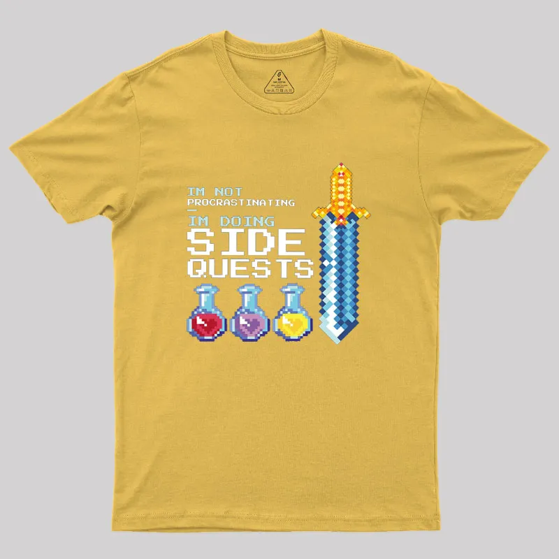 I'm Doing Side Quests Geek T-Shirt - Image 8