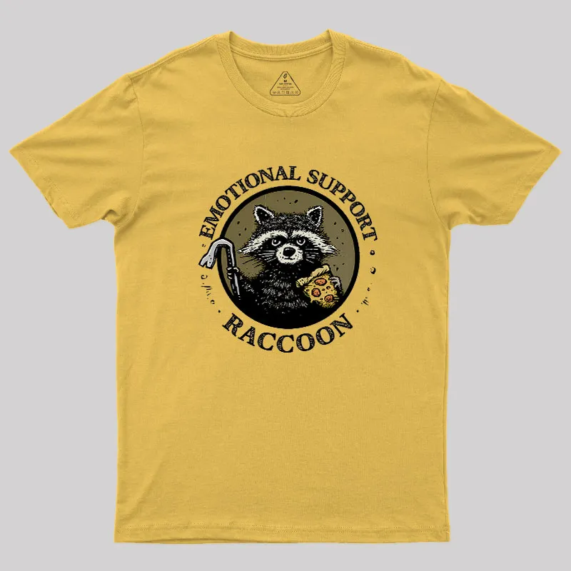 Emotional Support Raccoon Geek T-Shirt - Image 6