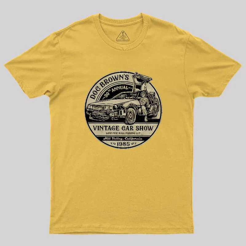Vintage Car Show Geek T-Shirt - Image 8