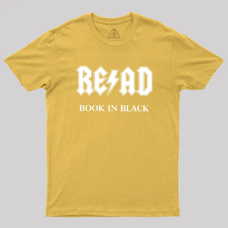 RE/AD - Book In Black Geek T-Shirt - Image 8