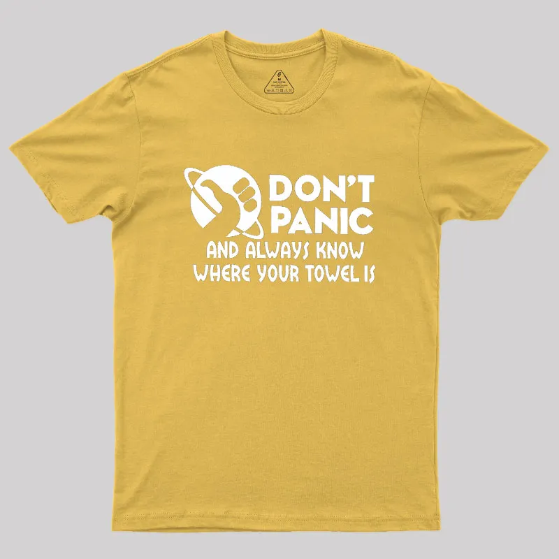 Don't Panic Geek T-Shirt - Image 7