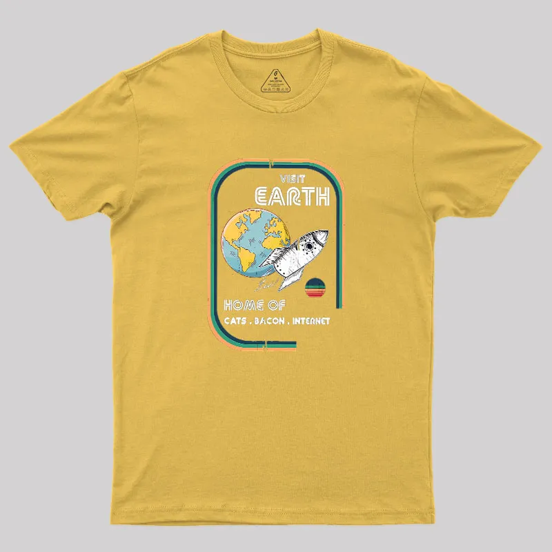 Visit Earth Geek T-Shirt - Image 6
