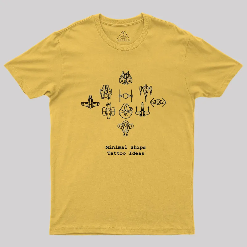 Minimal Ships Geek T-Shirt - Image 5