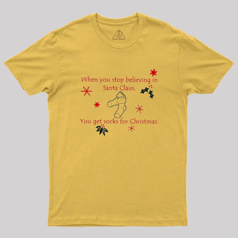 Funny Socks for Christmas Geek T-Shirt - Image 4