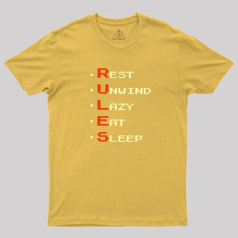 RULES Geek T-Shirt - Image 8