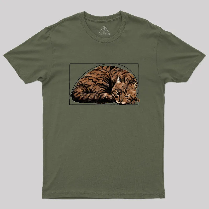 Fibonacci sequence Cat Geek T-Shirt - Image 3
