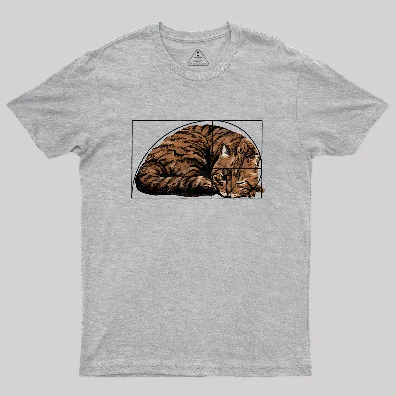 Fibonacci sequence Cat Geek T-Shirt