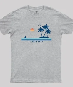 Alternative view of Amity Island 1975 Geek T-Shirt