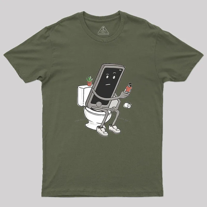 Toilet Humour Geek T-Shirt - Image 4