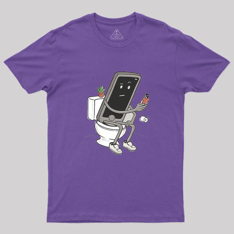 Toilet Humour Geek T-Shirt - Image 6