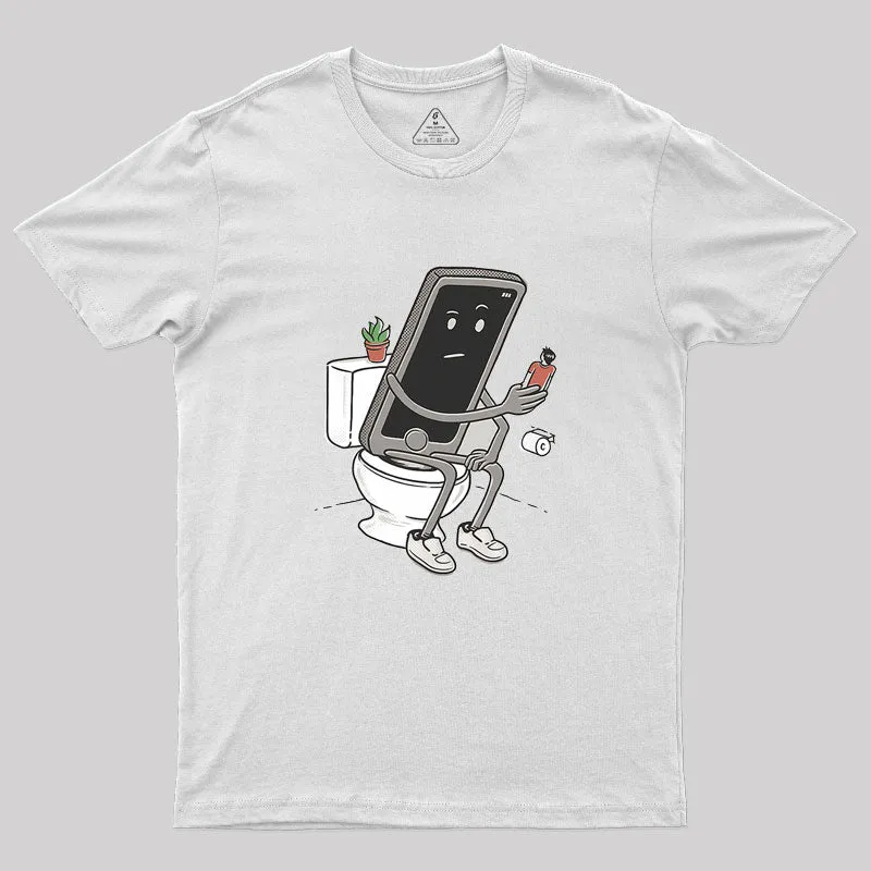 Toilet Humour Geek T-Shirt - Image 11