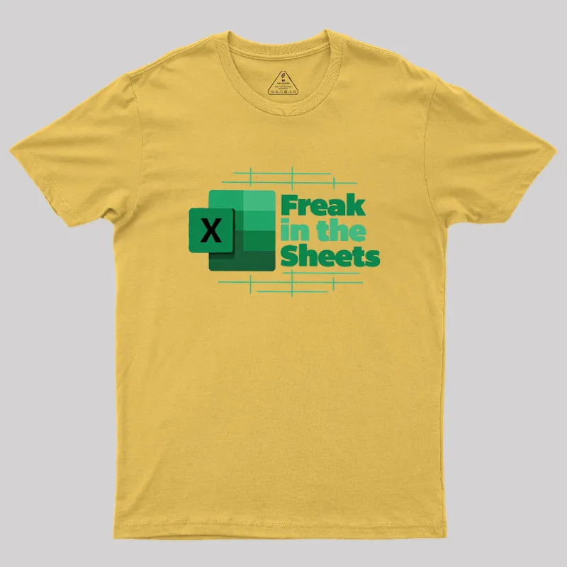 Freak in the Sheets Green Design Geek T-Shirt - Image 5