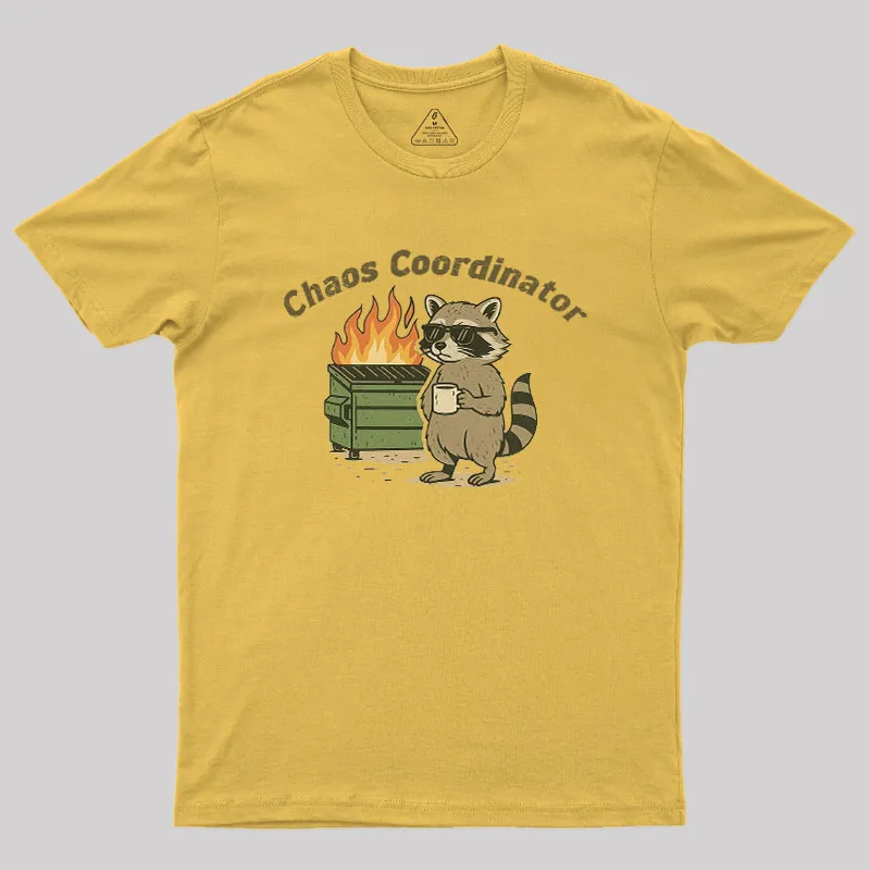 Chaos Coordinator Humour Geek T-Shirt - Image 2