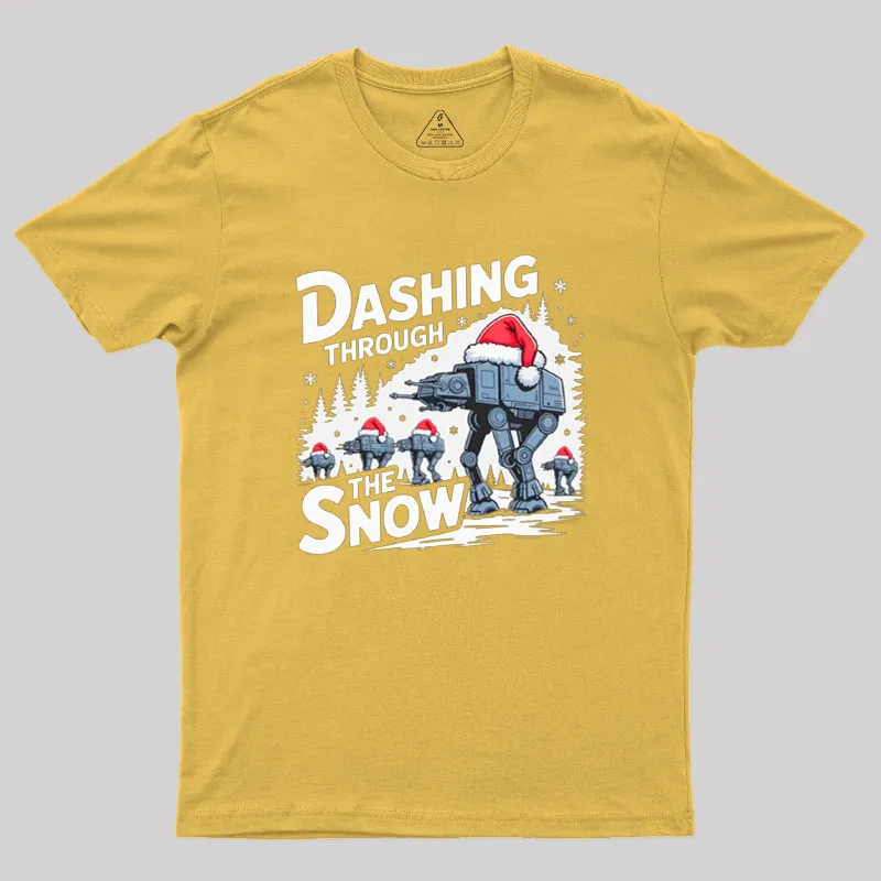 Dashing Through The Snow Geek T-Shirt - Image 8