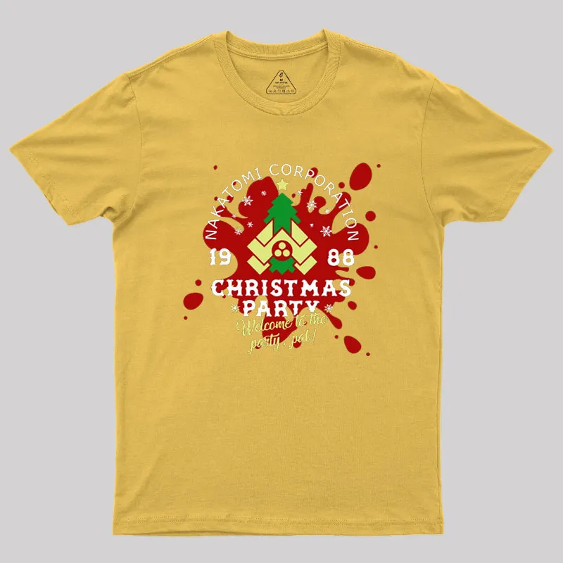 Nakatomi Corp Christmas Party Geek T-Shirt - Image 6