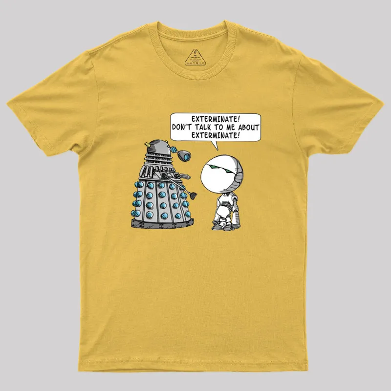 Dalek Adams Mashup Geek T-Shirt - Image 8