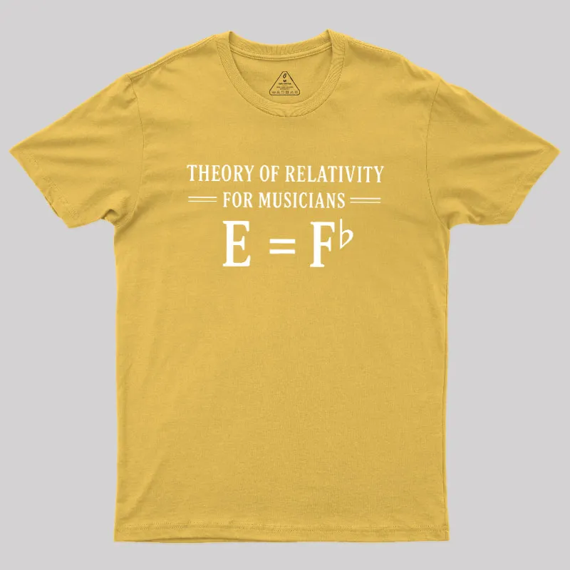 Theory Of Relativity For Musicians Geek T-Shirt - Image 8