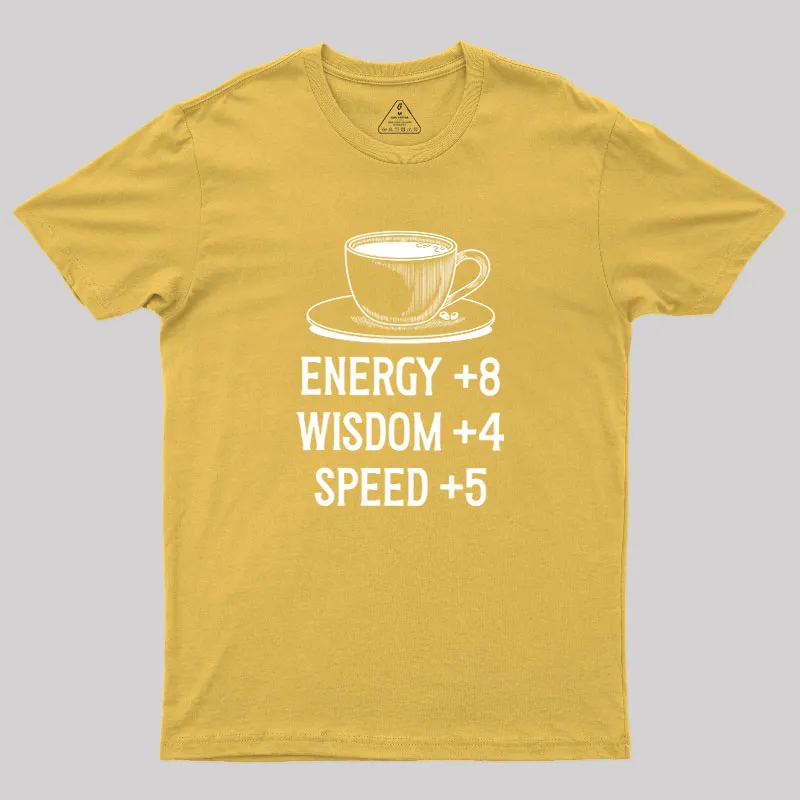 Coffe Stats Geek T-Shirt - Image 8