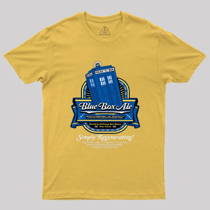Blue Box Ale Geek T-Shirt - Image 7