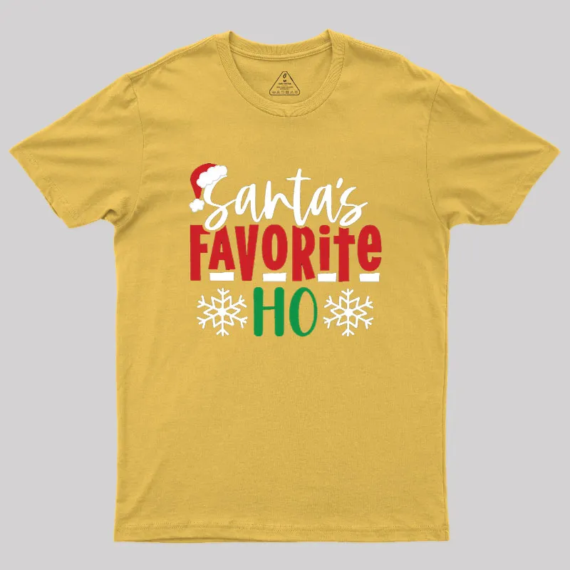 Santas Favourite Ho Funny Geek T-Shirt - Image 6
