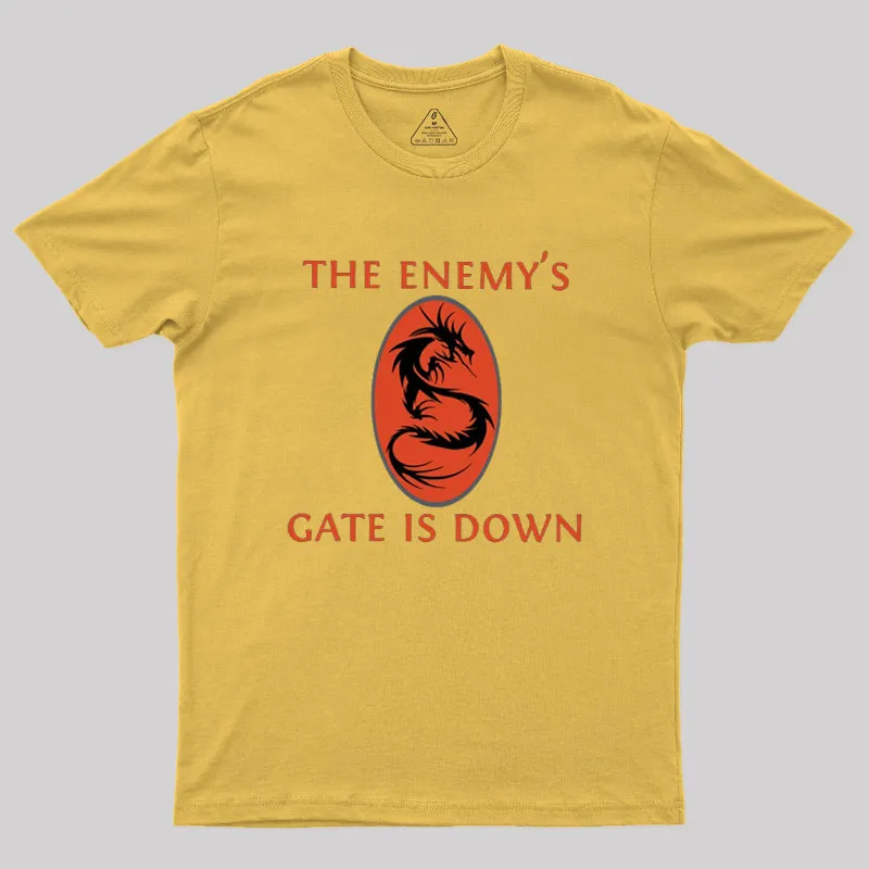 The Enemy's Gate Is Down Geek T-Shirt - Image 4