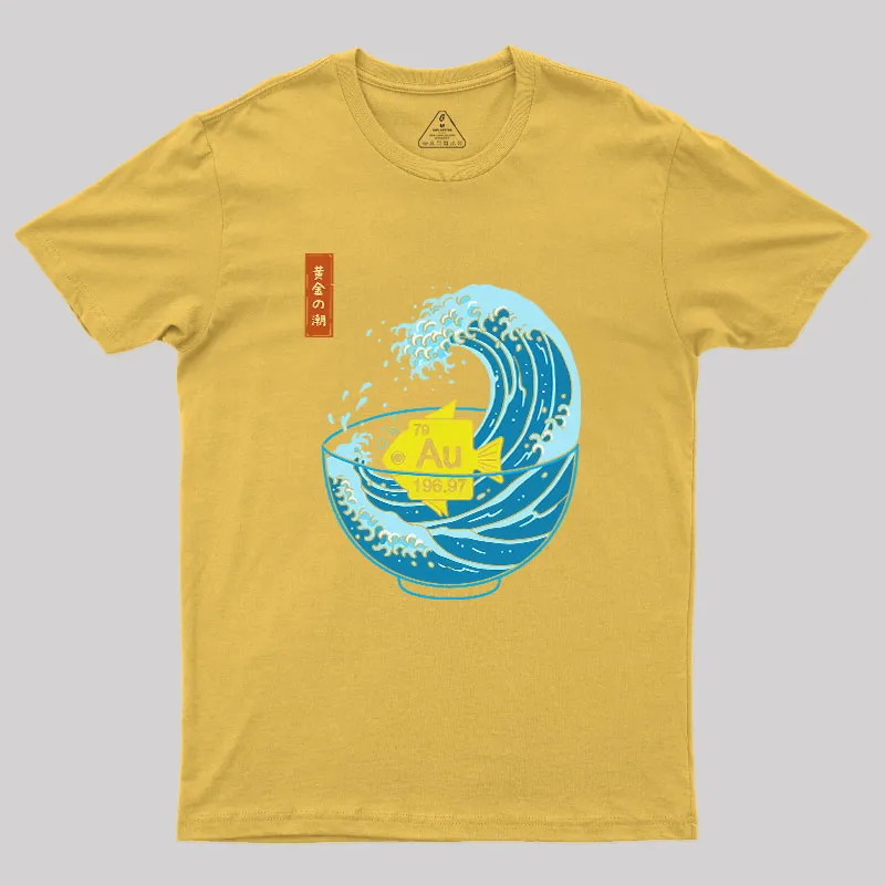 Golden Wave Geek T-Shirt - Image 8