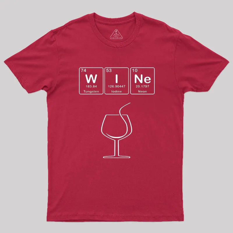 Wine with Elements Symbols T-Shirt - Image 7