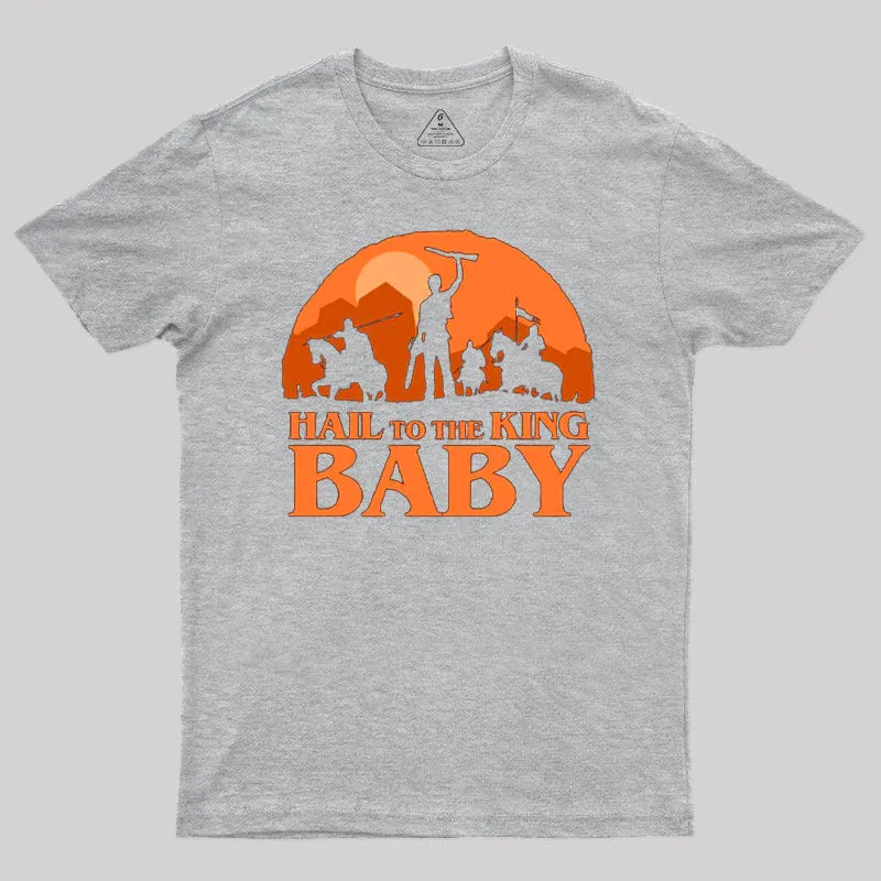 Hail to the King Baby Sunset Geek T-Shirt - Image 4