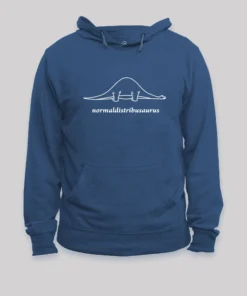 Alternative view of Normal Distribution Dinosaur Geek Hoodie