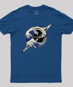 Interstellar Kanagawa Wave Geek T-Shirt