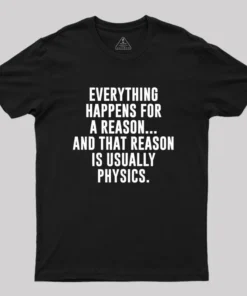 Alternative view of Physics Is The Reason Geek T-Shirt