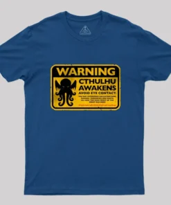 Alternative view of Cthulhu Warning T-Shirt