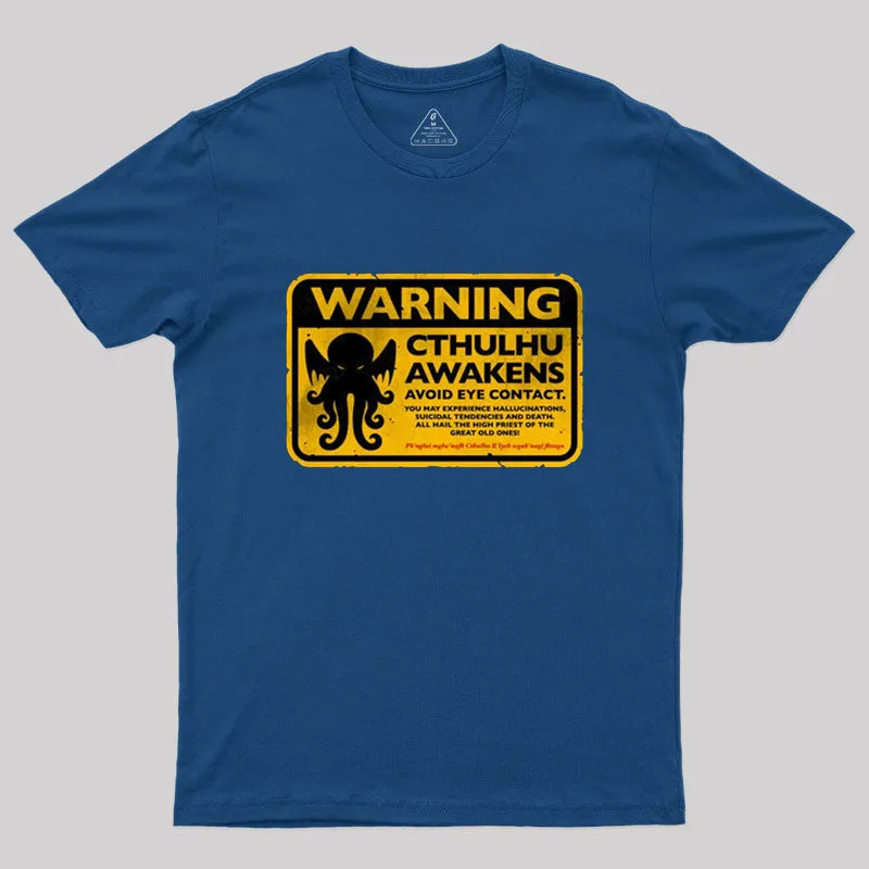 Cthulhu Warning T-Shirt - Image 2