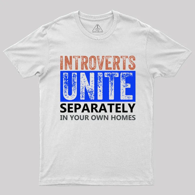 Introverts Unite Separately T-Shirt - Image 11