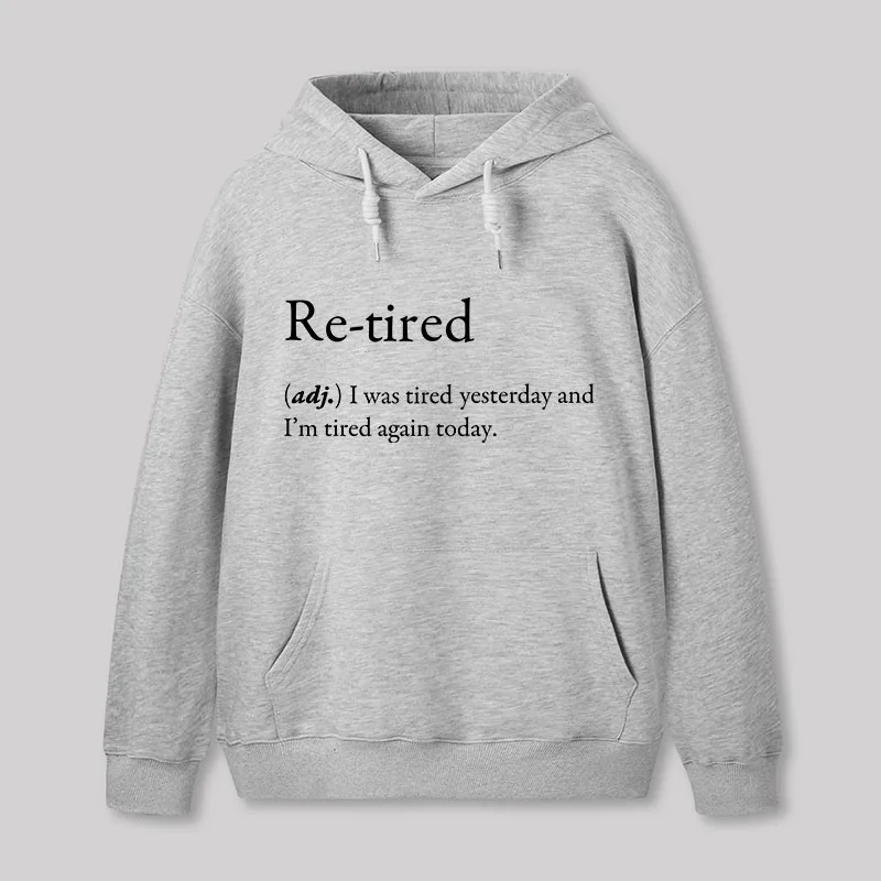 Retired Definition Nerd Geek Hoodie - Image 4