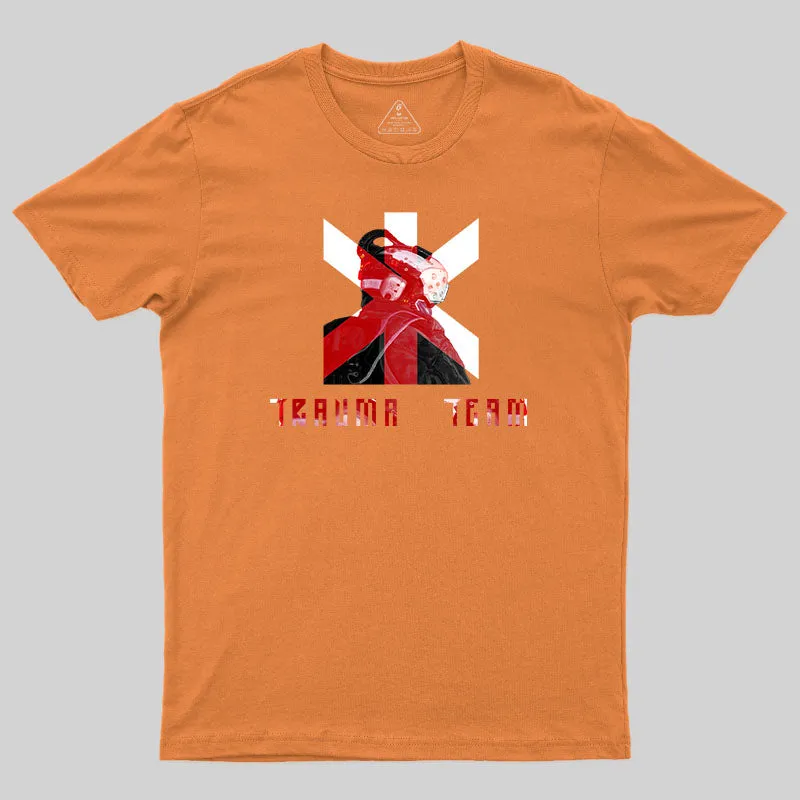 Trauma Team Armed Safety Expert-Cyberpunk 2077 T-Shirt - Image 4