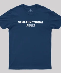 Alternative view of Semi-Functional Adult Geek T-Shirt